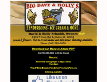 Tablet Screenshot of bigdaveandhollys.com